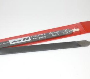 Finn File hard chrome plated / 200 mm, Cut 0, 11 teeth/cm