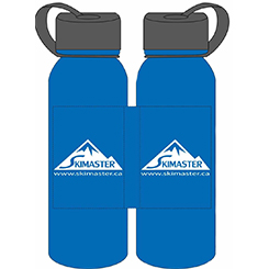 Water Bottle Blue Translucent